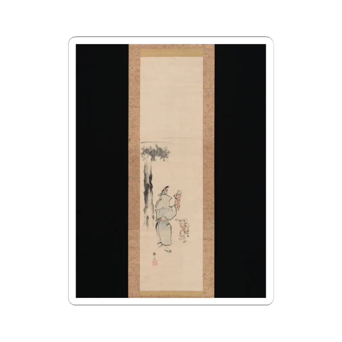 Teisai Hokuba - Puppeteer - 19th century v1 - STICKER Vinyl Kiss-Cut Decal