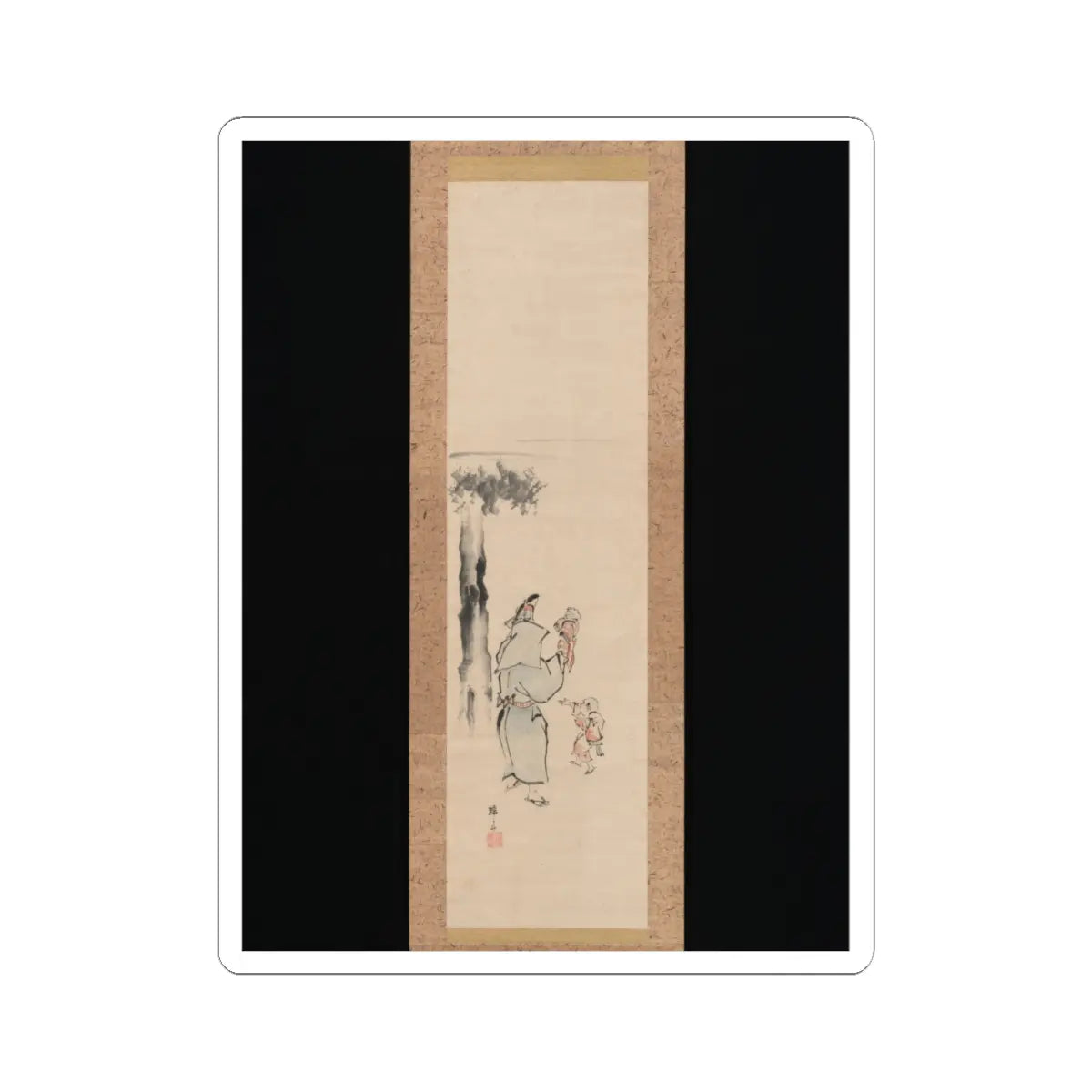 Teisai Hokuba - Puppeteer - 19th century v1 - STICKER Vinyl Kiss-Cut Decal
