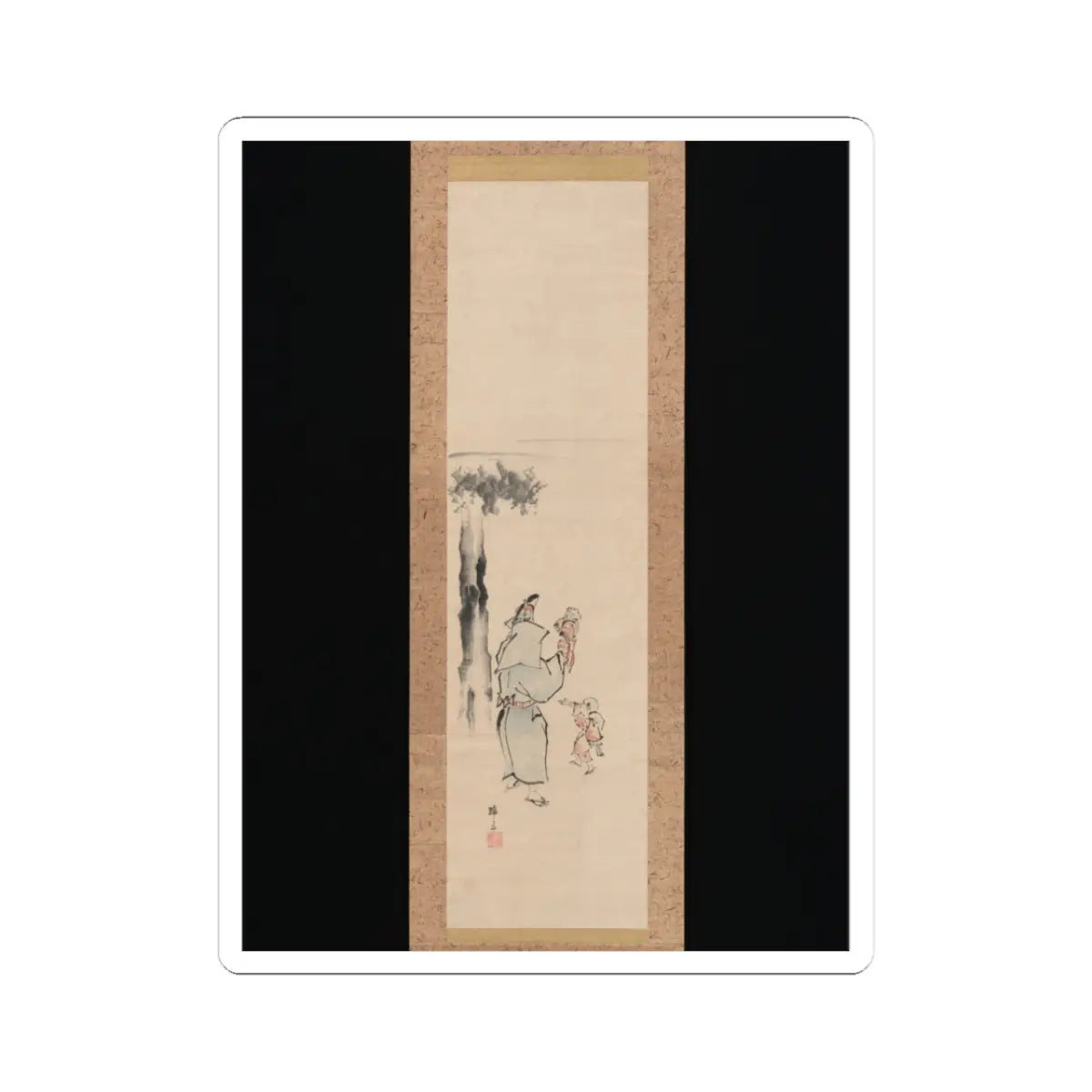 Teisai Hokuba - Puppeteer - 19th century v1 - STICKER Vinyl Kiss-Cut Decal