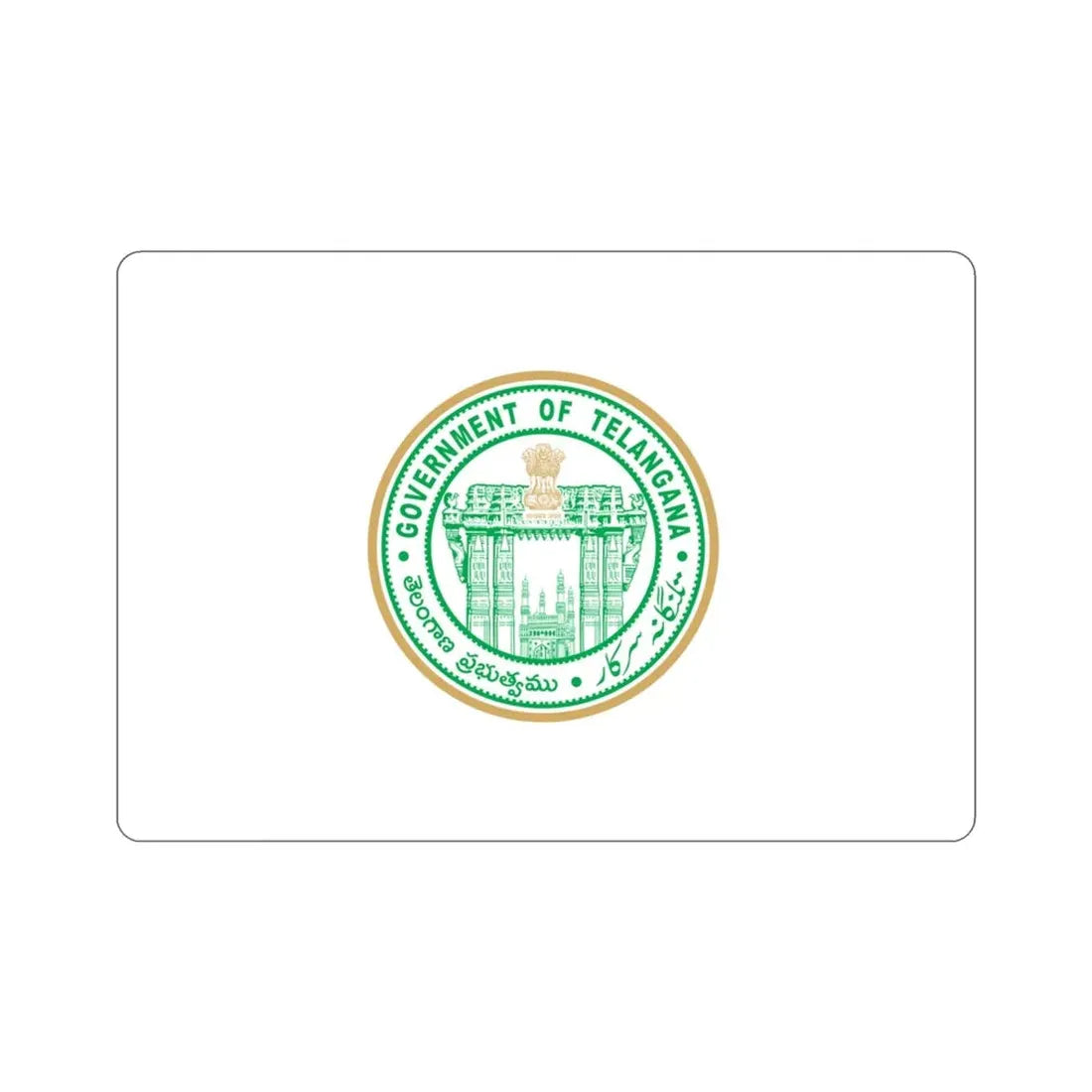 Telangana Flag (India) STICKER Vinyl Die-Cut Decal 3 Inch - The Sticker Space
