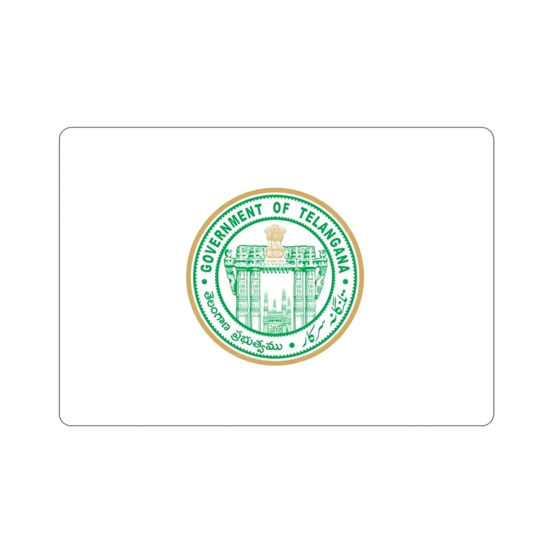 Telangana Flag (India) STICKER Vinyl Die-Cut Decal 4 Inch - The Sticker Space