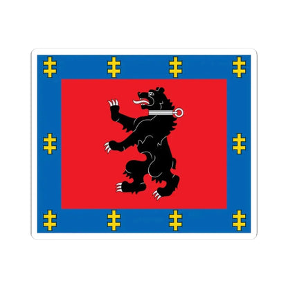 Telšiai County flag (Lithuania) STICKER Vinyl Kiss-Cut Decal 3 Inch White - The Sticker Space