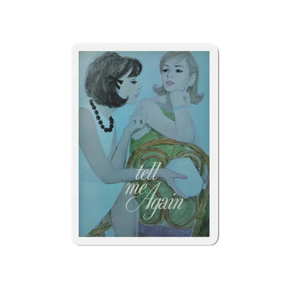 Tell me Again, Good Housekeeping, May 1964 (Magazine Illustration) Refrigerator Magnet 3 Inch Die-Cut - The Sticker Space