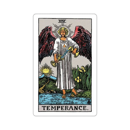 Temperance (Rider Waite Tarot Deck) STICKER Vinyl Die-Cut Decal 3 Inch - The Sticker Space