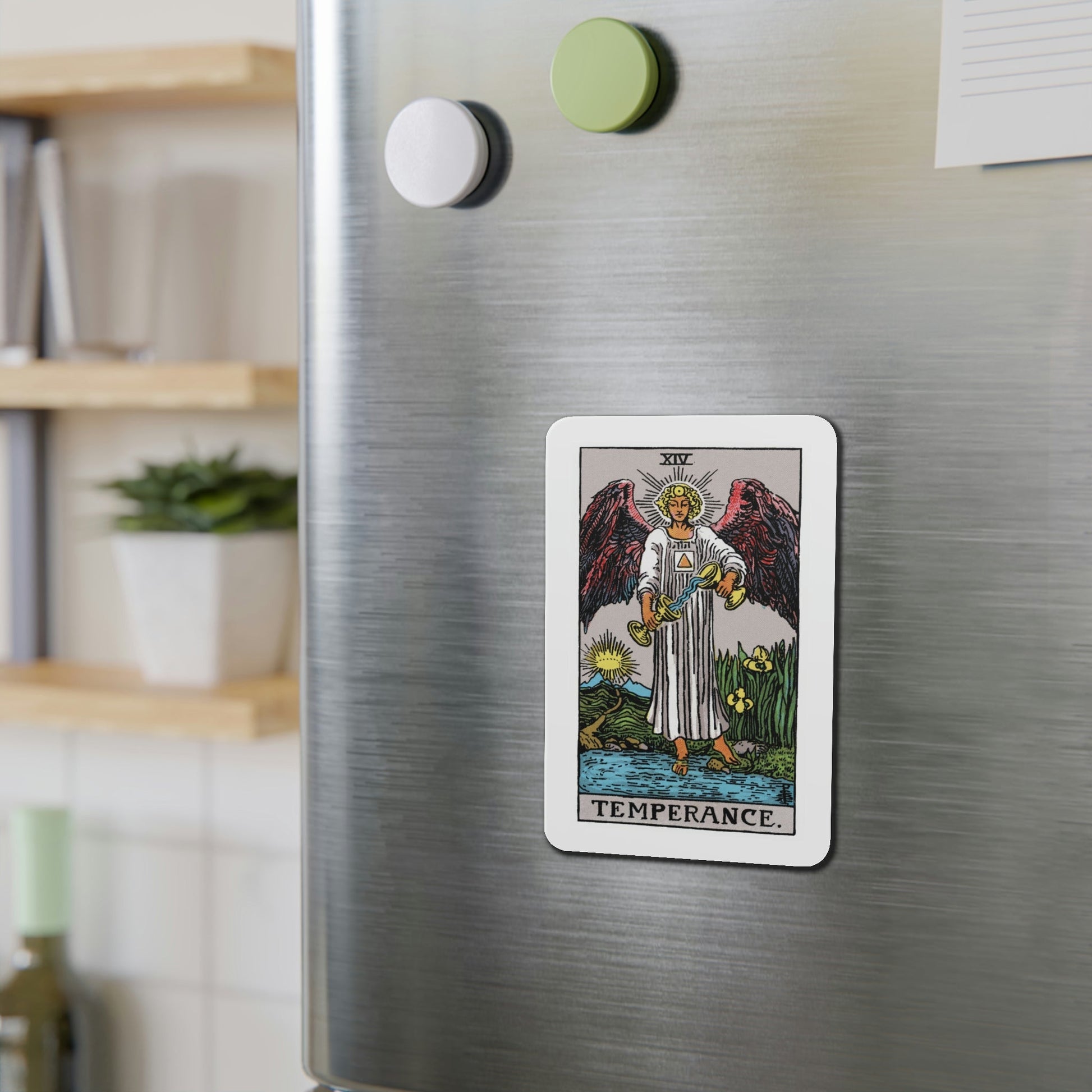 Temperance (Tarot Card) Die-Cut Magnet-The Sticker Space