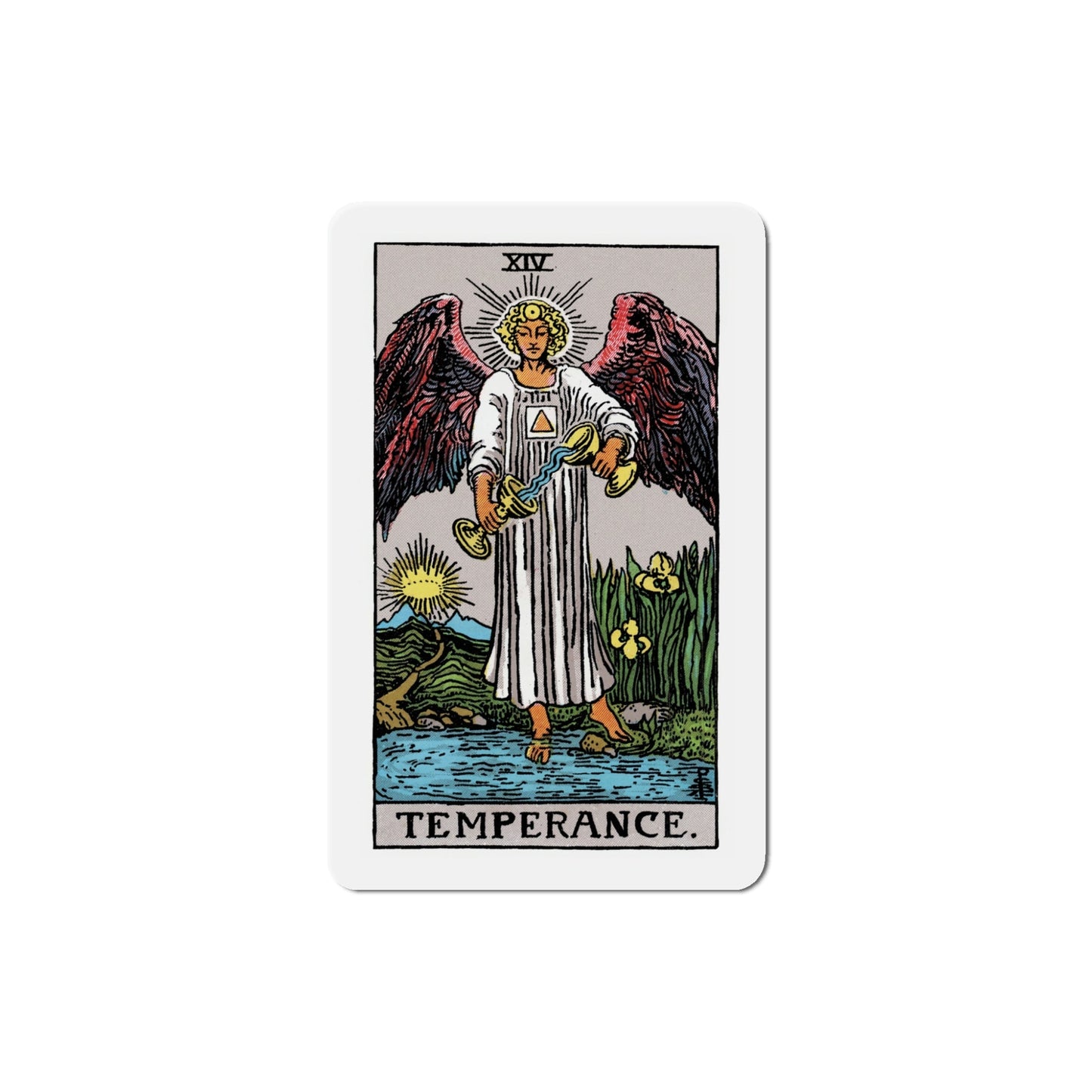 Temperance (Tarot Card) Die-Cut Magnet-5 Inch-The Sticker Space