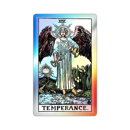 Temperance (Tarot Card) Holographic STICKER Die-Cut Vinyl Decal 3 Inch Holographic - The Sticker Space