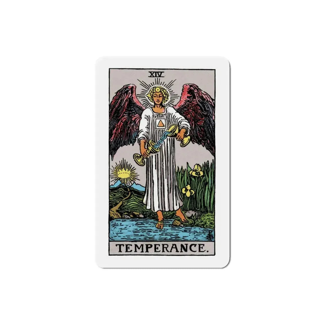 Temperance (Tarot Card) Refrigerator Magnet 3 Inch - The Sticker Space