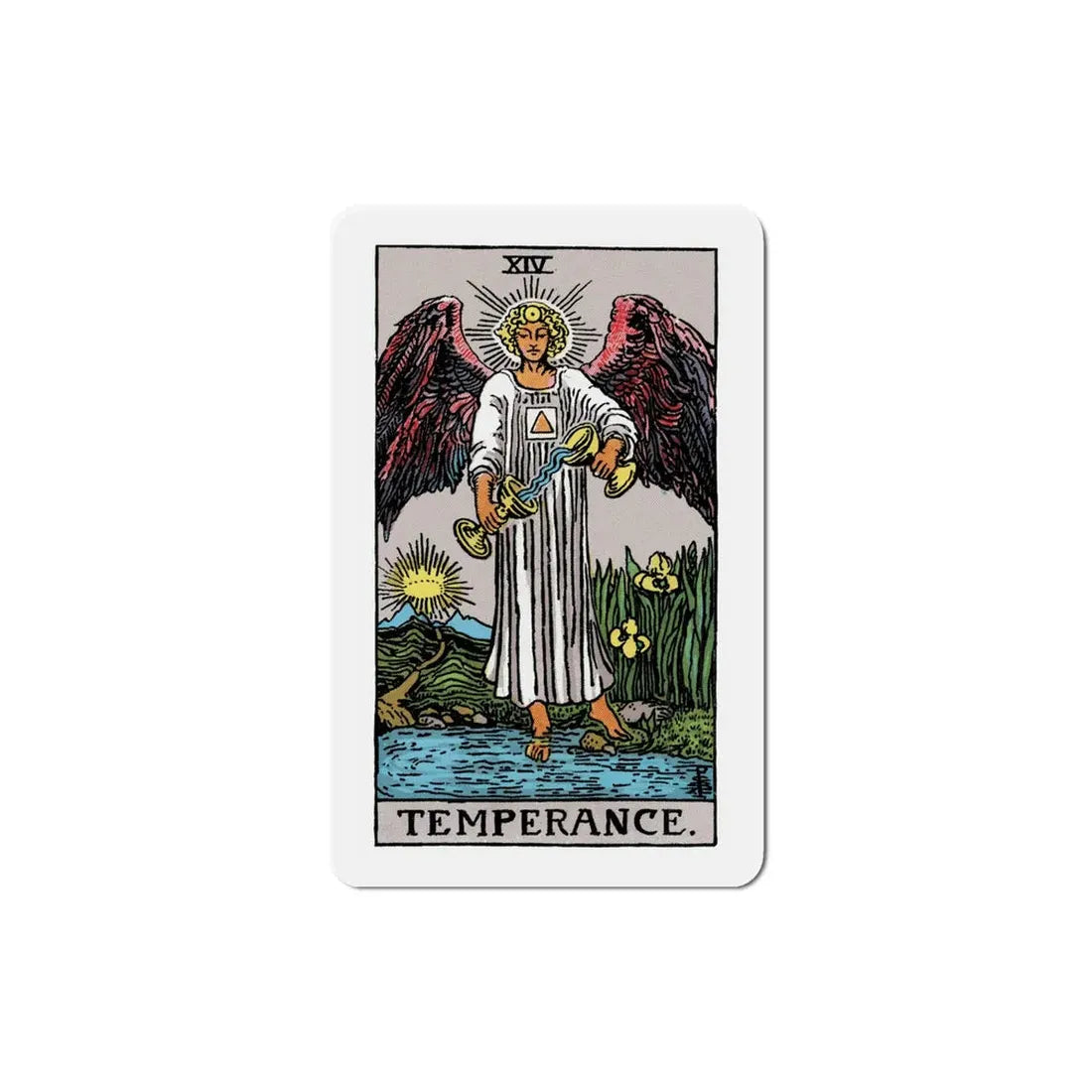 Temperance (Tarot Card) Refrigerator Magnet 6 Inch - The Sticker Space