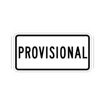 Temporary plate es (Puerto Rico) (Road Sign) STICKER Vinyl Kiss-Cut Decal 2 Inch White - The Sticker Space