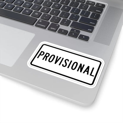 Temporary plate es (Puerto Rico) (Road Sign) STICKER Vinyl Kiss-Cut Decal - The Sticker Space