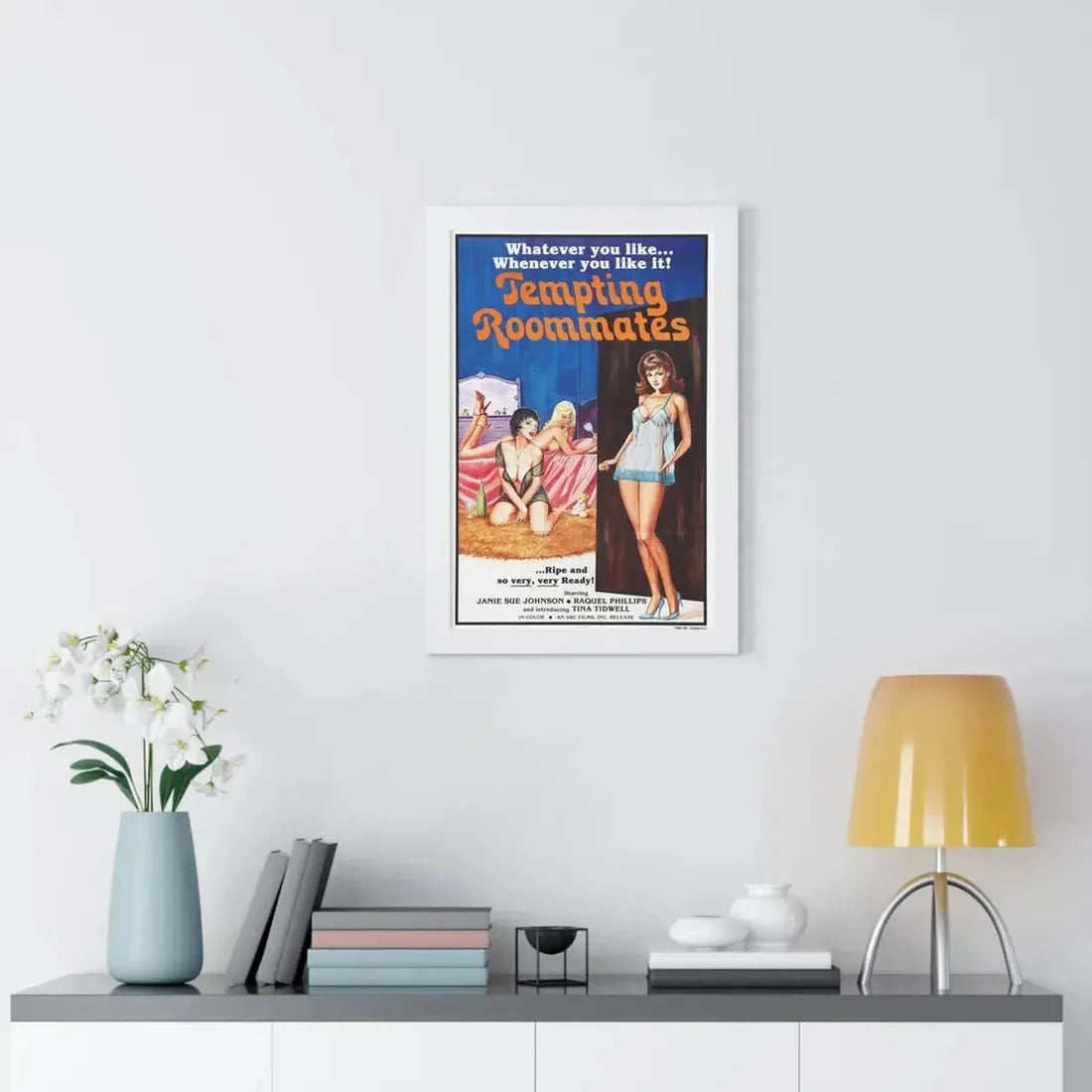 TEMPTING ROOMMATES 1974 - Framed Movie Poster - The Sticker Space
