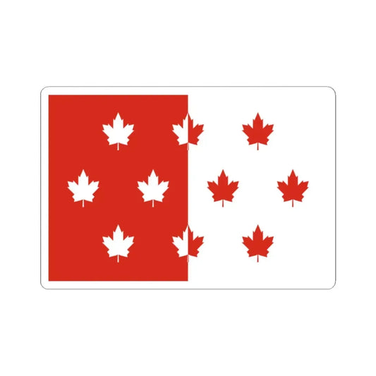 Ten Leaves Flag Proposal (Canada) STICKER Vinyl Kiss-Cut Decal 2 Inch White - The Sticker Space