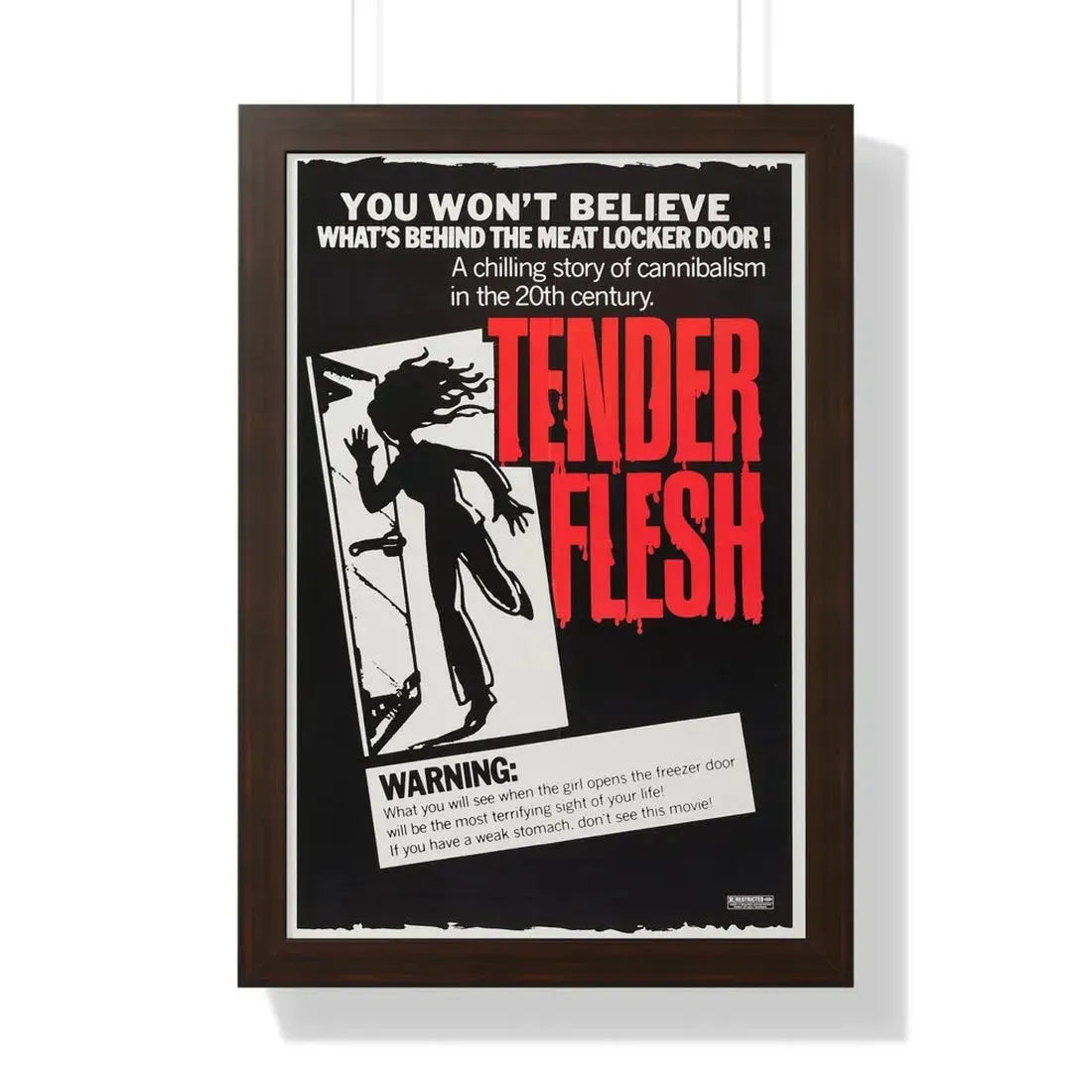 TENDER FLESH (WELCOME TO ARROW BEACH) 1974 - Framed Movie Poster 16″ x 24″ Walnut - The Sticker Space