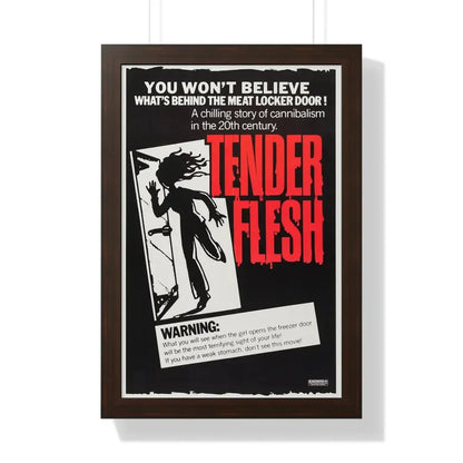 TENDER FLESH (WELCOME TO ARROW BEACH) 1974 - Framed Movie Poster 16″ x 24″ Walnut - The Sticker Space