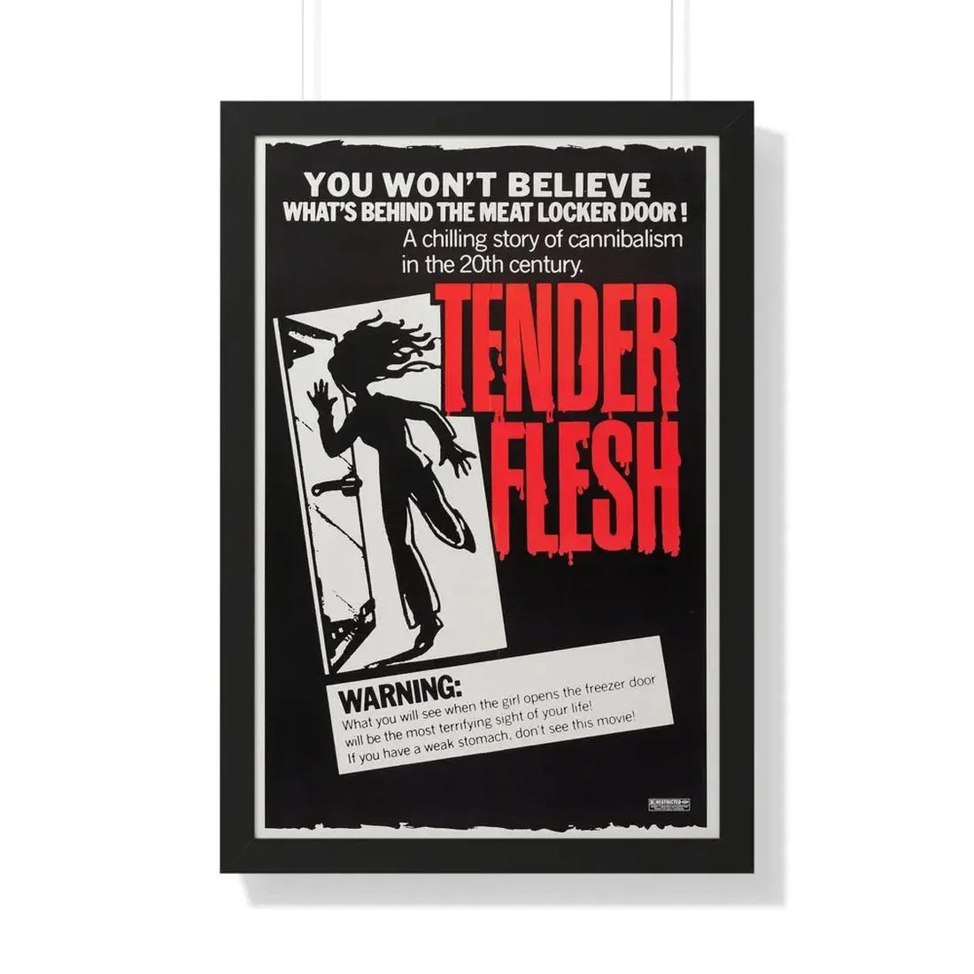 TENDER FLESH (WELCOME TO ARROW BEACH) 1974 - Framed Movie Poster 20" x 30" Black - The Sticker Space
