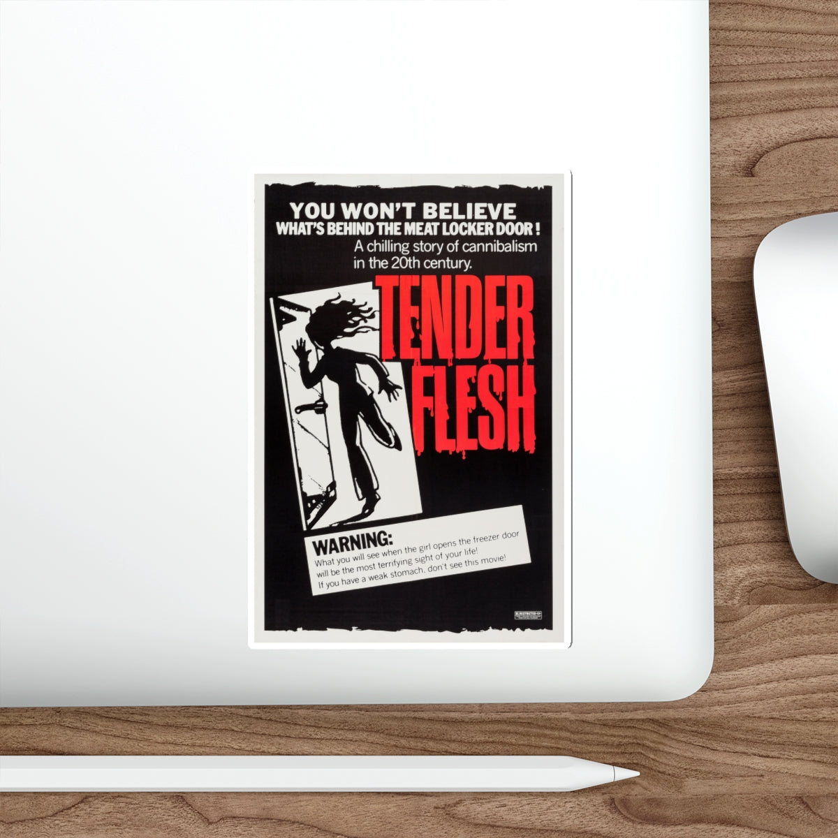 TENDER FLESH (WELCOME TO ARROW BEACH) 1974 Movie Poster STICKER Vinyl Die-Cut Decal-The Sticker Space