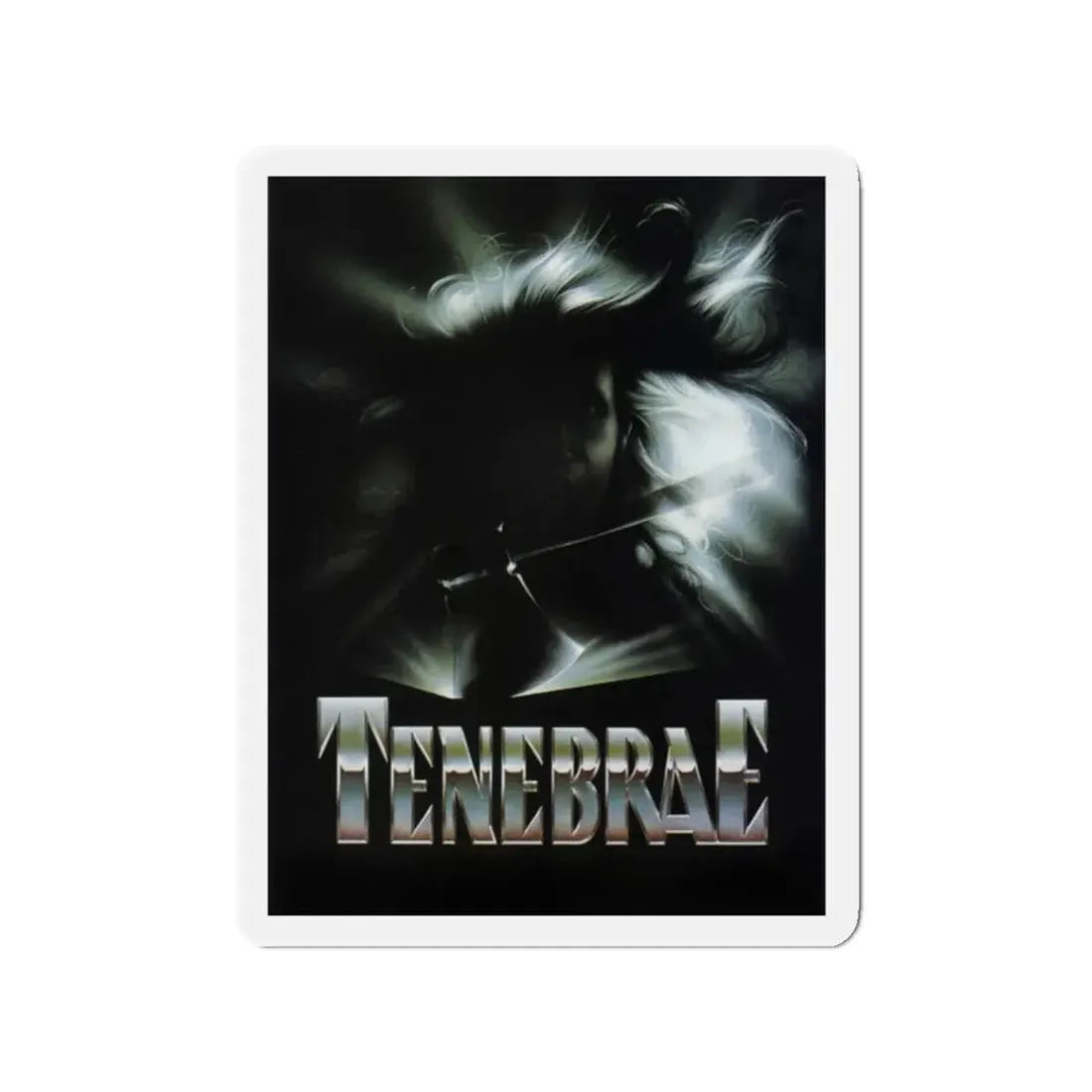 TENEBRAE 1982 Movie Poster - Refrigerator Magnet 2 Inch Die-Cut - The Sticker Space