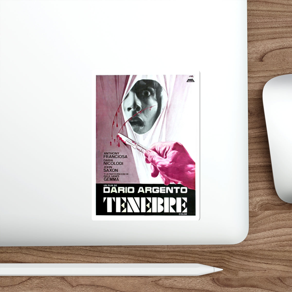 TENEBRE (2) 1982 Movie Poster STICKER Vinyl Die-Cut Decal-The Sticker Space