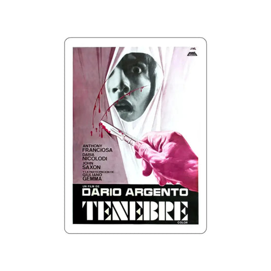 TENEBRE (2) 1982 Movie Poster STICKER Vinyl Die-Cut Decal 2 Inch - The Sticker Space