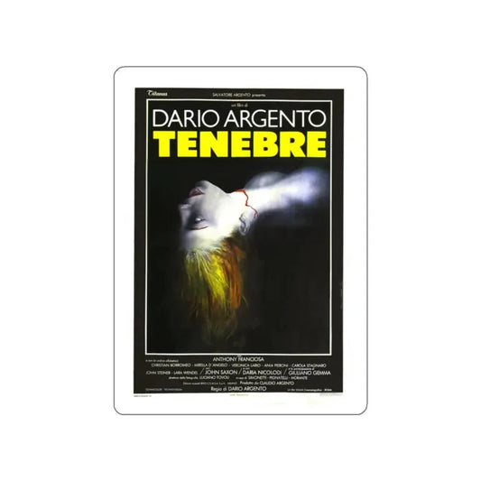 TENEBRE (TENEBRAE, UNSANE) 1982 Movie Poster STICKER Vinyl Die-Cut Decal 2 Inch - The Sticker Space