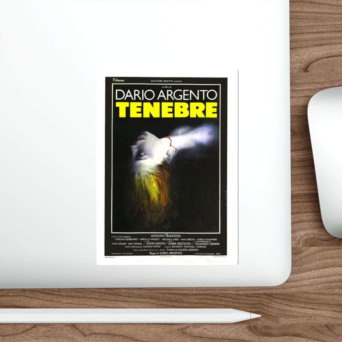 TENEBRE (TENEBRAE, UNSANE) 1982 Movie Poster STICKER Vinyl Die-Cut Decal-The Sticker Space