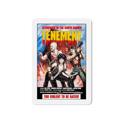 TENEMENT (GAME OF SURVIVAL) 1985 Movie Poster - Refrigerator Magnet-3" x 3"-The Sticker Space