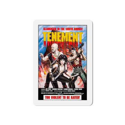 TENEMENT (GAME OF SURVIVAL) 1985 Movie Poster - Refrigerator Magnet-4" x 4"-The Sticker Space