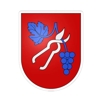 Tenero-Contra-coat of arms (Switzerland) (Coat of Arms) STICKER Vinyl Kiss-Cut Decal 6 Inch White - The Sticker Space