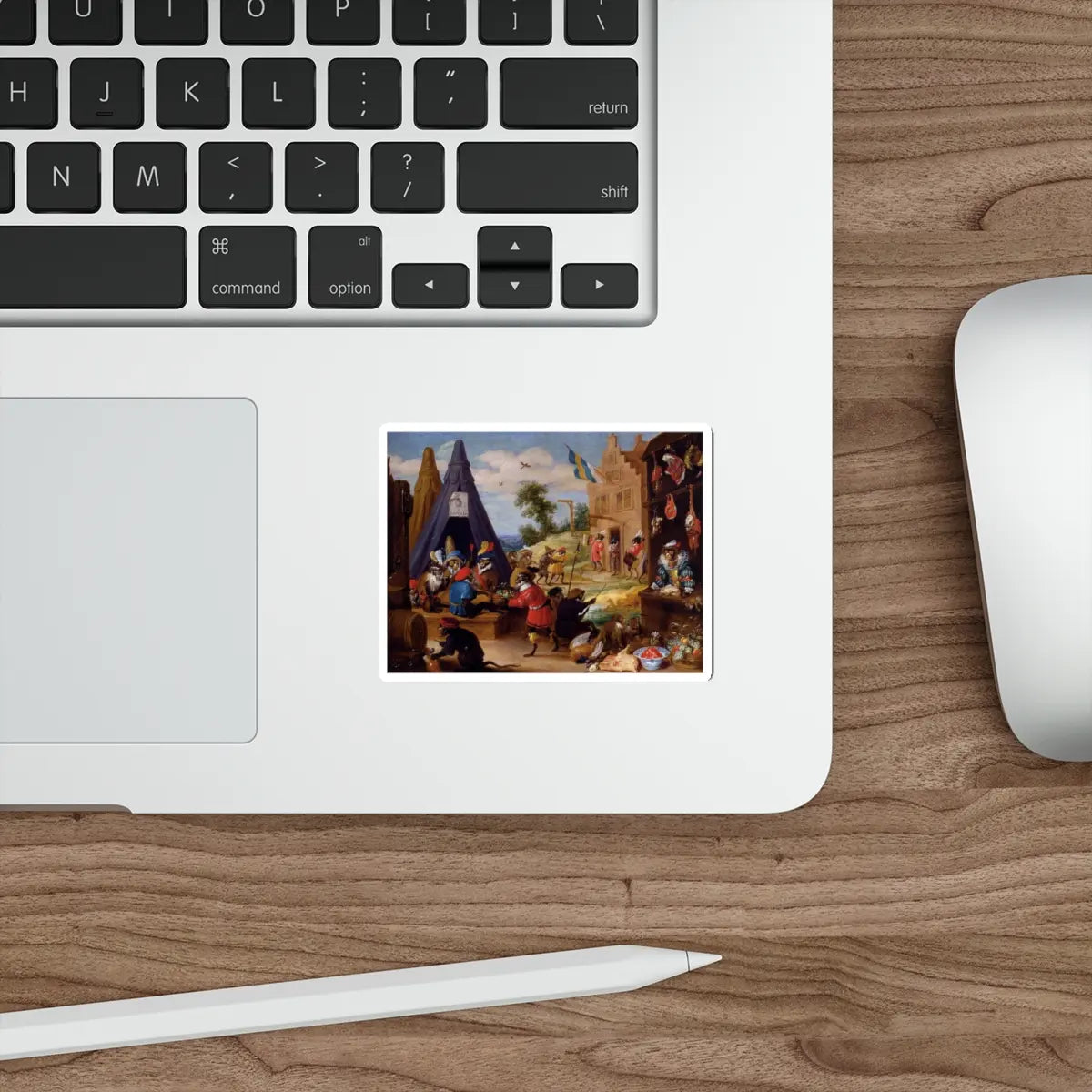SKU:38458338953511076865 Sticker types:White Shape:Die-Cut Sizes:3" × 3"
