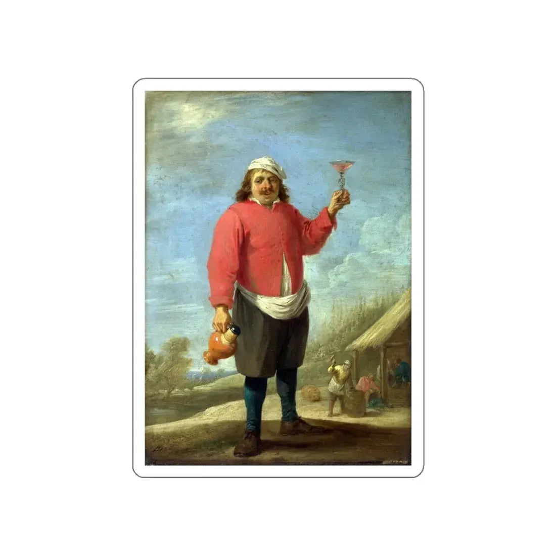 TENIERS, David the Younger - Autumn (Artwork) STICKER Vinyl Die-Cut Decal White Die-Cut 4 Inch - The Sticker Space