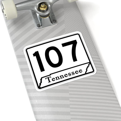 Tennessee 107 (Tennessee) (Road Sign) STICKER Vinyl Kiss-Cut Decal - The Sticker Space
