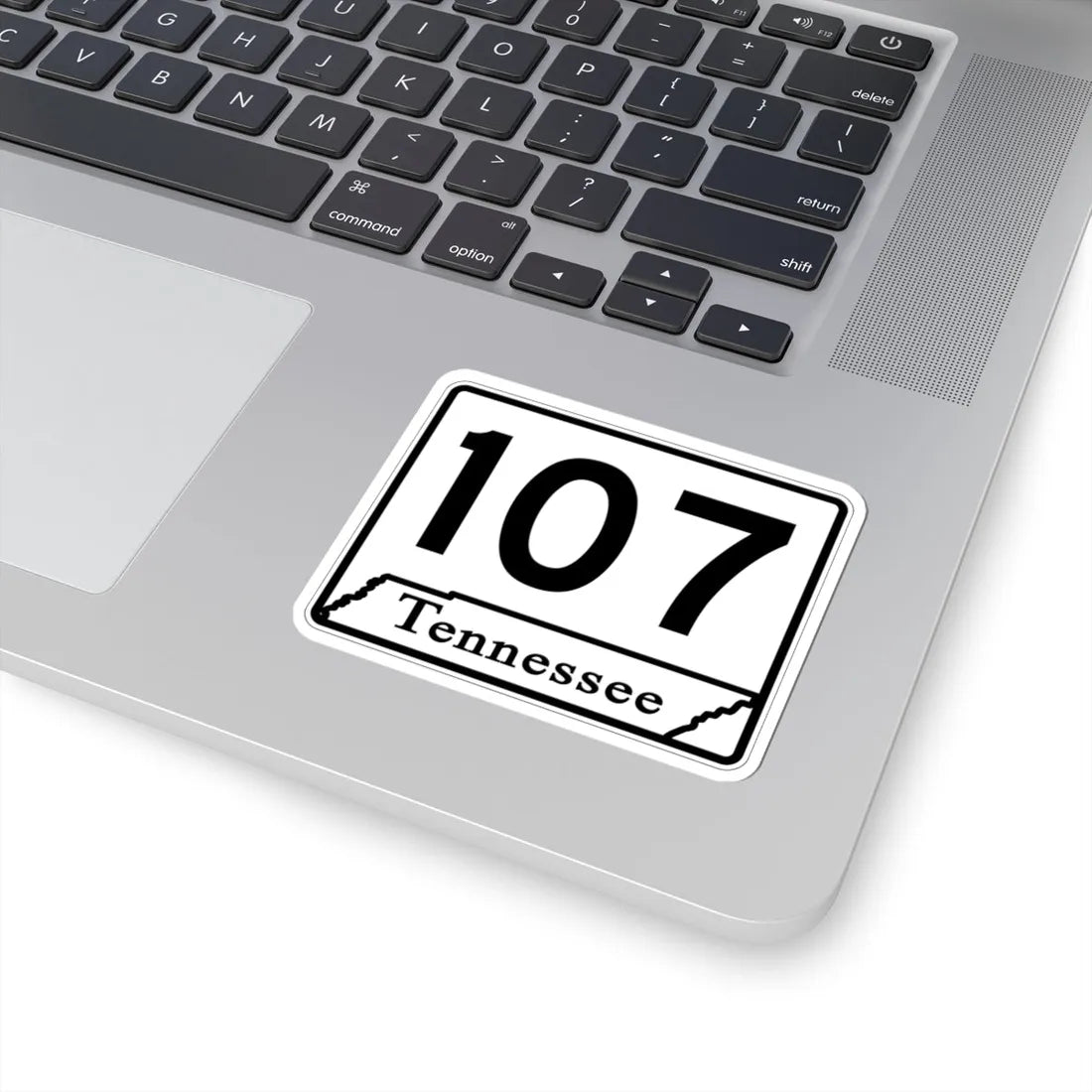 Tennessee 107 (Tennessee) (Road Sign) STICKER Vinyl Kiss-Cut Decal - The Sticker Space
