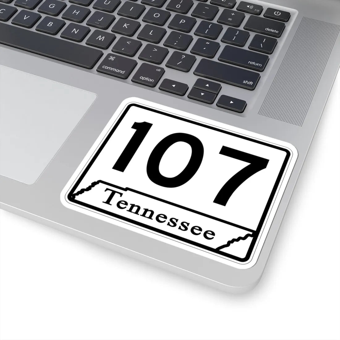 Tennessee 107 (Tennessee) (Road Sign) STICKER Vinyl Kiss-Cut Decal - The Sticker Space