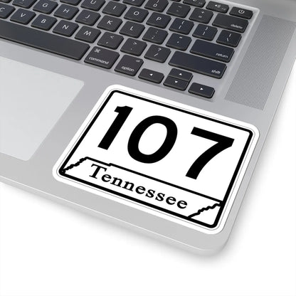 Tennessee 107 (Tennessee) (Road Sign) STICKER Vinyl Kiss-Cut Decal - The Sticker Space