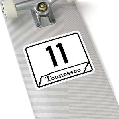 Tennessee 11 (Tennessee) (Road Sign) STICKER Vinyl Kiss-Cut Decal - The Sticker Space