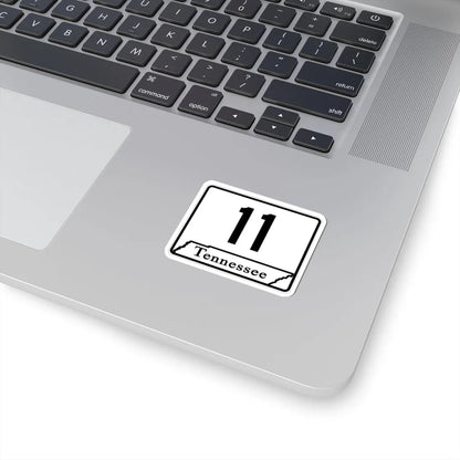 Tennessee 11 (Tennessee) (Road Sign) STICKER Vinyl Kiss-Cut Decal - The Sticker Space