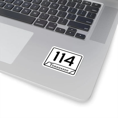 Tennessee 114 (Tennessee) (Road Sign) STICKER Vinyl Kiss-Cut Decal - The Sticker Space