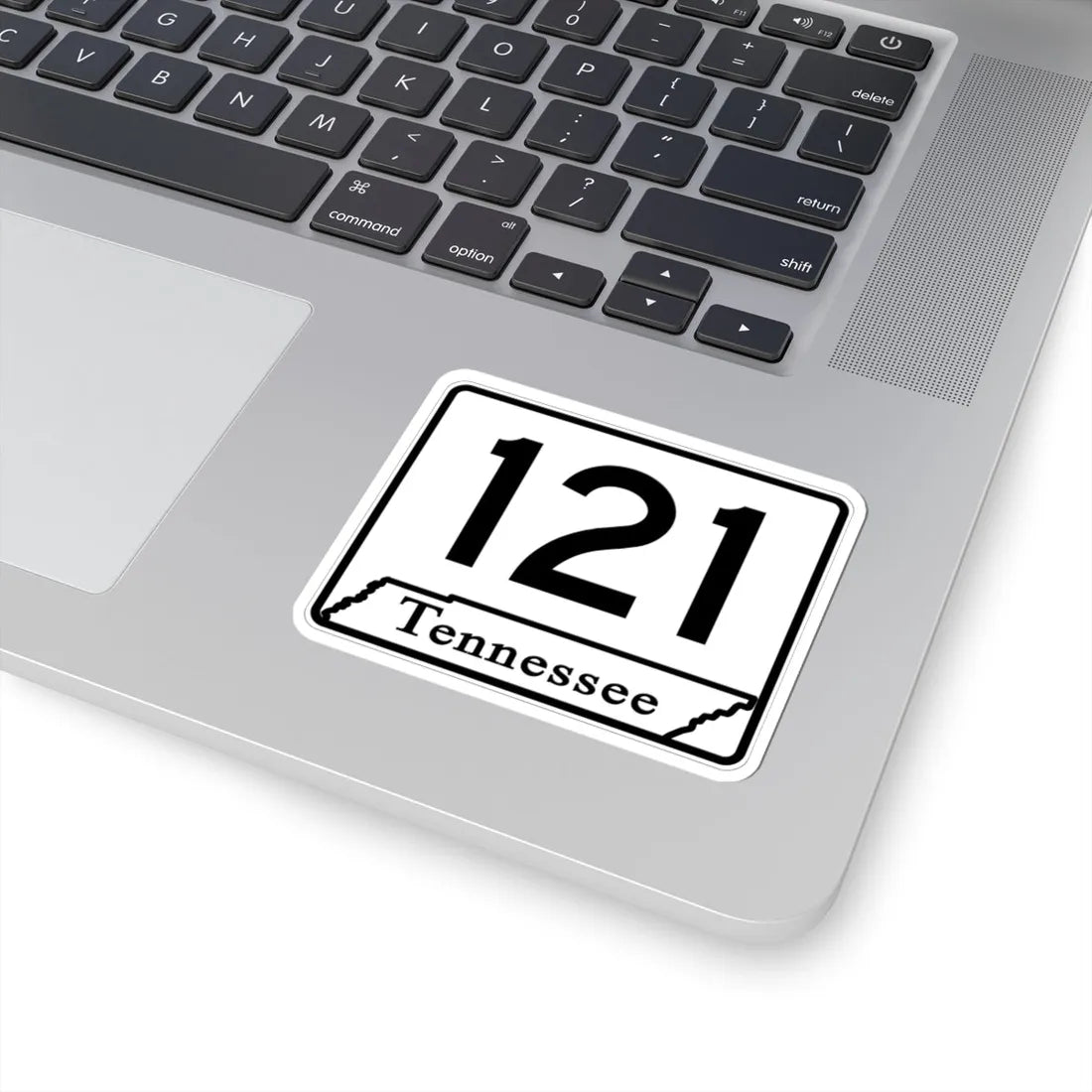 Tennessee 121 (Tennessee) (Road Sign) STICKER Vinyl Kiss-Cut Decal - The Sticker Space