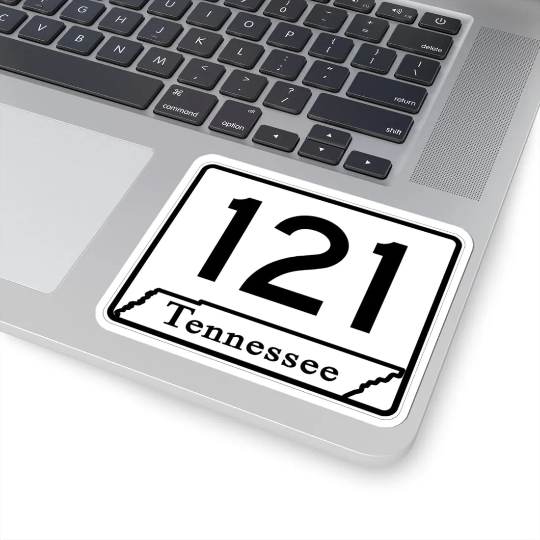 Tennessee 121 (Tennessee) (Road Sign) STICKER Vinyl Kiss-Cut Decal - The Sticker Space