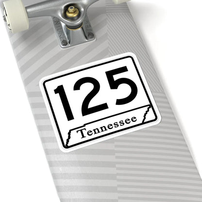 Tennessee 125 (Tennessee) (Road Sign) STICKER Vinyl Kiss-Cut Decal - The Sticker Space