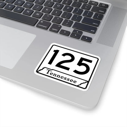 Tennessee 125 (Tennessee) (Road Sign) STICKER Vinyl Kiss-Cut Decal - The Sticker Space