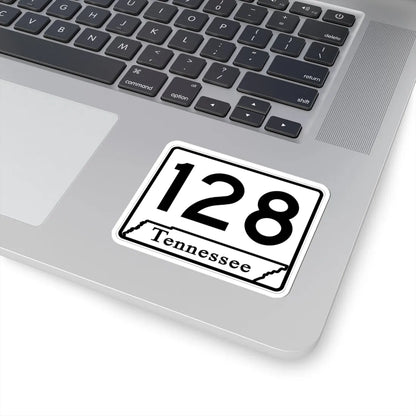 Tennessee 128 (Tennessee) (Road Sign) STICKER Vinyl Kiss-Cut Decal - The Sticker Space