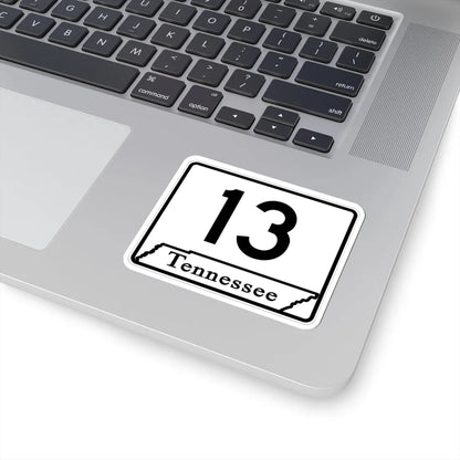 Tennessee 13 (Tennessee) (Road Sign) STICKER Vinyl Kiss-Cut Decal - The Sticker Space
