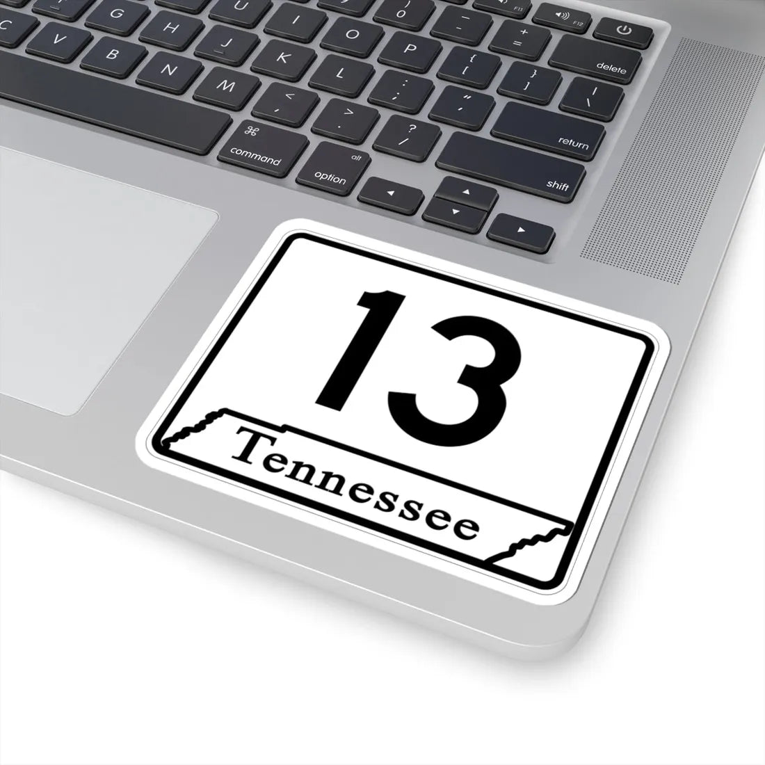Tennessee 13 (Tennessee) (Road Sign) STICKER Vinyl Kiss-Cut Decal - The Sticker Space