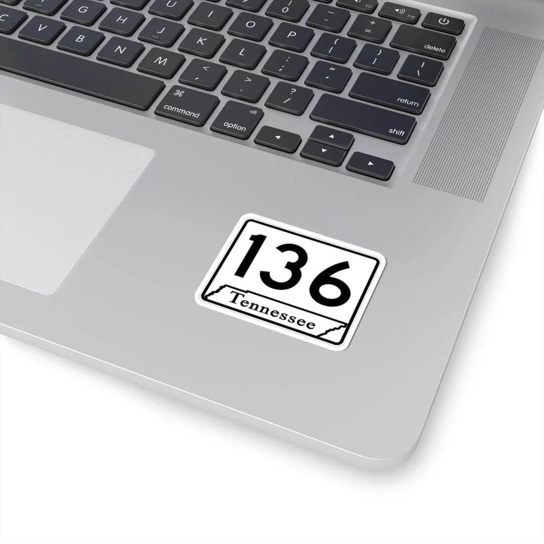 Tennessee 136 (Tennessee) (Road Sign) STICKER Vinyl Kiss-Cut Decal - The Sticker Space