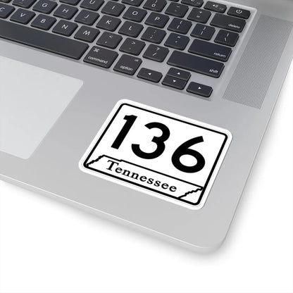 Tennessee 136 (Tennessee) (Road Sign) STICKER Vinyl Kiss-Cut Decal - The Sticker Space
