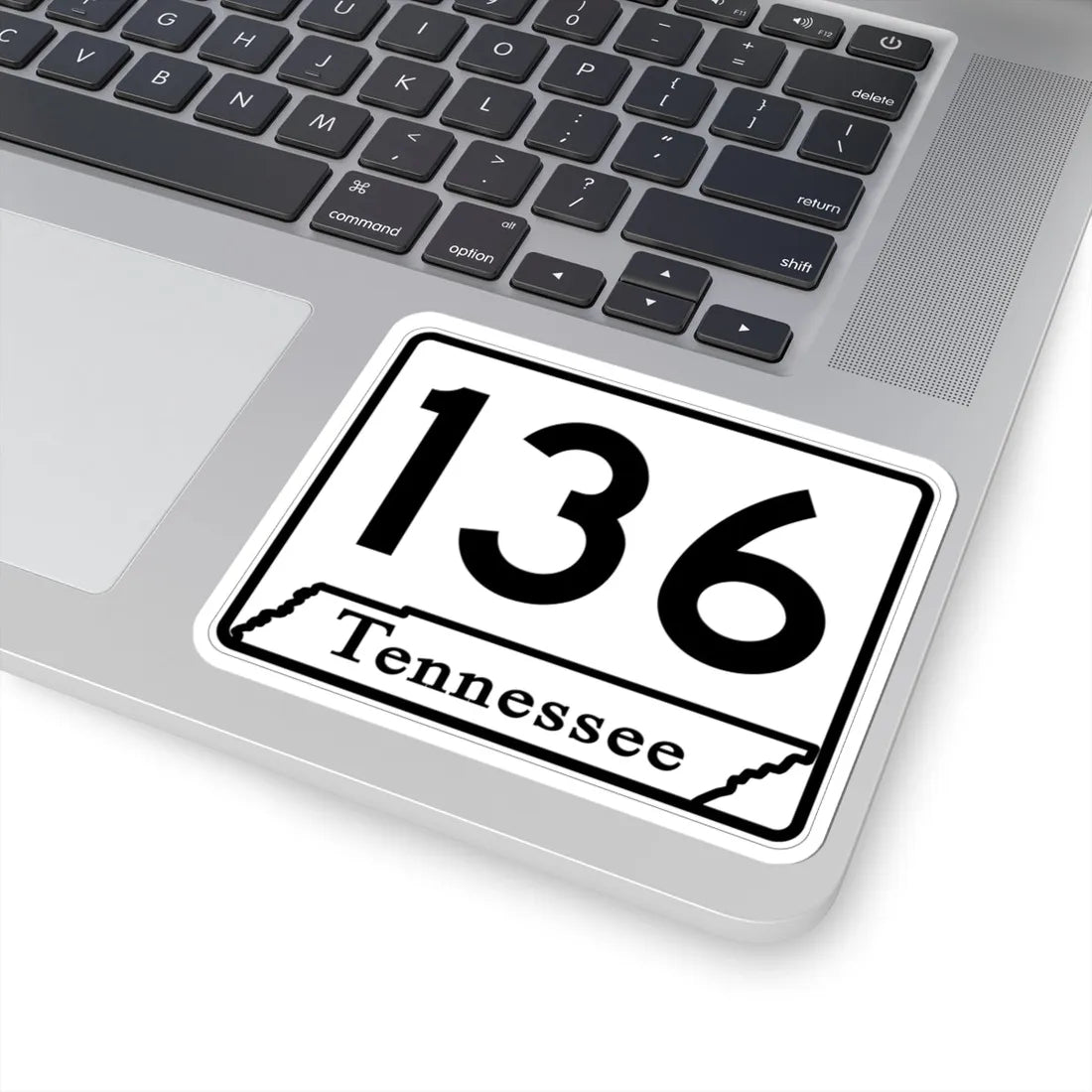 Tennessee 136 (Tennessee) (Road Sign) STICKER Vinyl Kiss-Cut Decal - The Sticker Space