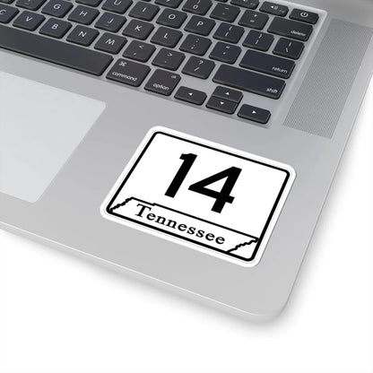 Tennessee 14 (Tennessee) (Road Sign) STICKER Vinyl Kiss-Cut Decal - The Sticker Space