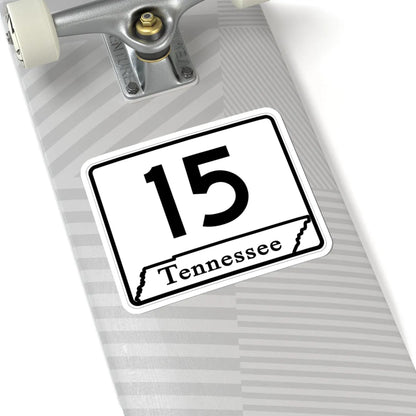 Tennessee 15 (Tennessee) (Road Sign) STICKER Vinyl Kiss-Cut Decal - The Sticker Space